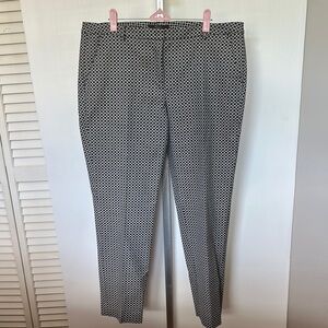 MaxMara Black and White Circle Pattern Trousers size 14